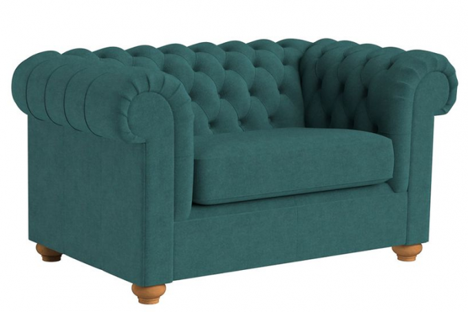 Debenhams - Velur 'Loveseat' Chesterfield '