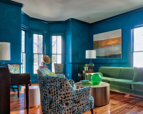 historický dům magnólie greensboro druh modrého pokoje