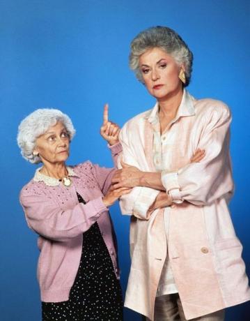 Bea Arthur a Estelle Getty v Golden Girls