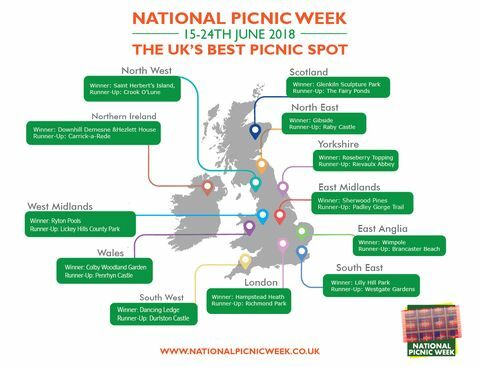 Nejlepší britská pikniková místa - Národní piknikový týden