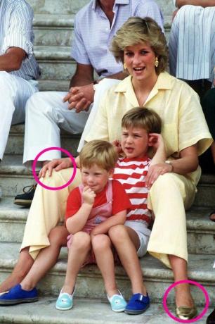 Princezna Diana s Harrym a Williamem ve Španělsku