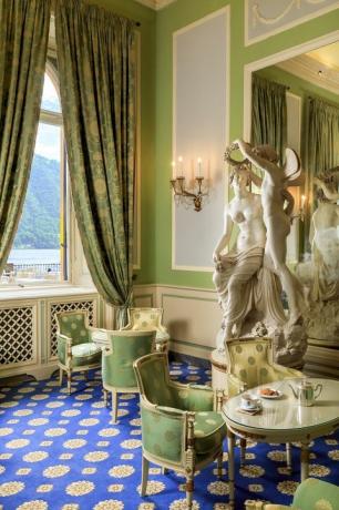 villa d'este's sala flora lake como itálie