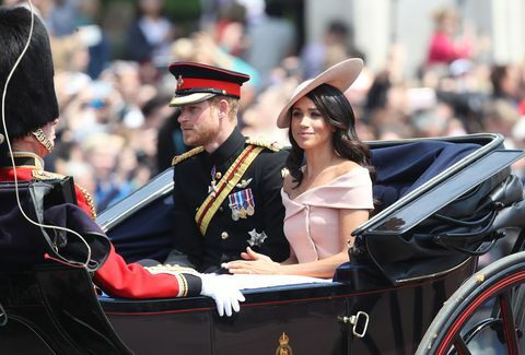 Meghan Markle a princ Harry na Trooping the Color