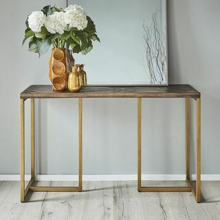 Obdélníkový dřevěný konzolový stůl Ellannah