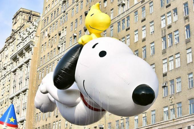 Zábavná fakta ke dni díkůvzdání Macyina přehlídka dne díkůvzdání představovat snoopy balón