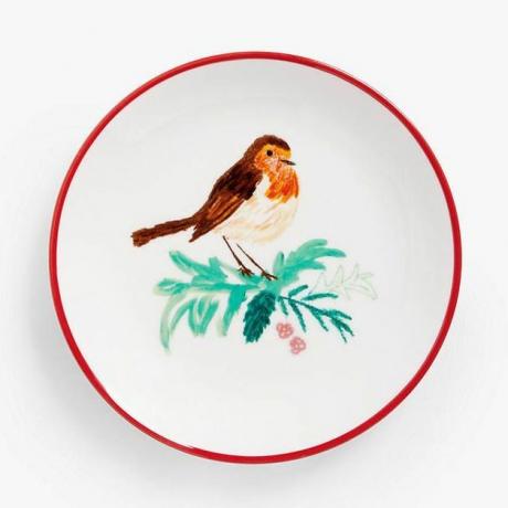 Talíř na koláč Robin Fine China, 14,5 cm, RedMulti